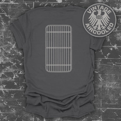Vintage Rides Aircooled Grill Back Print T-shirt