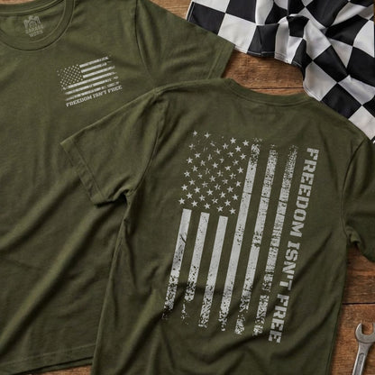 Distressed American Flag Freedom Isn't Free T-Shirt product type
