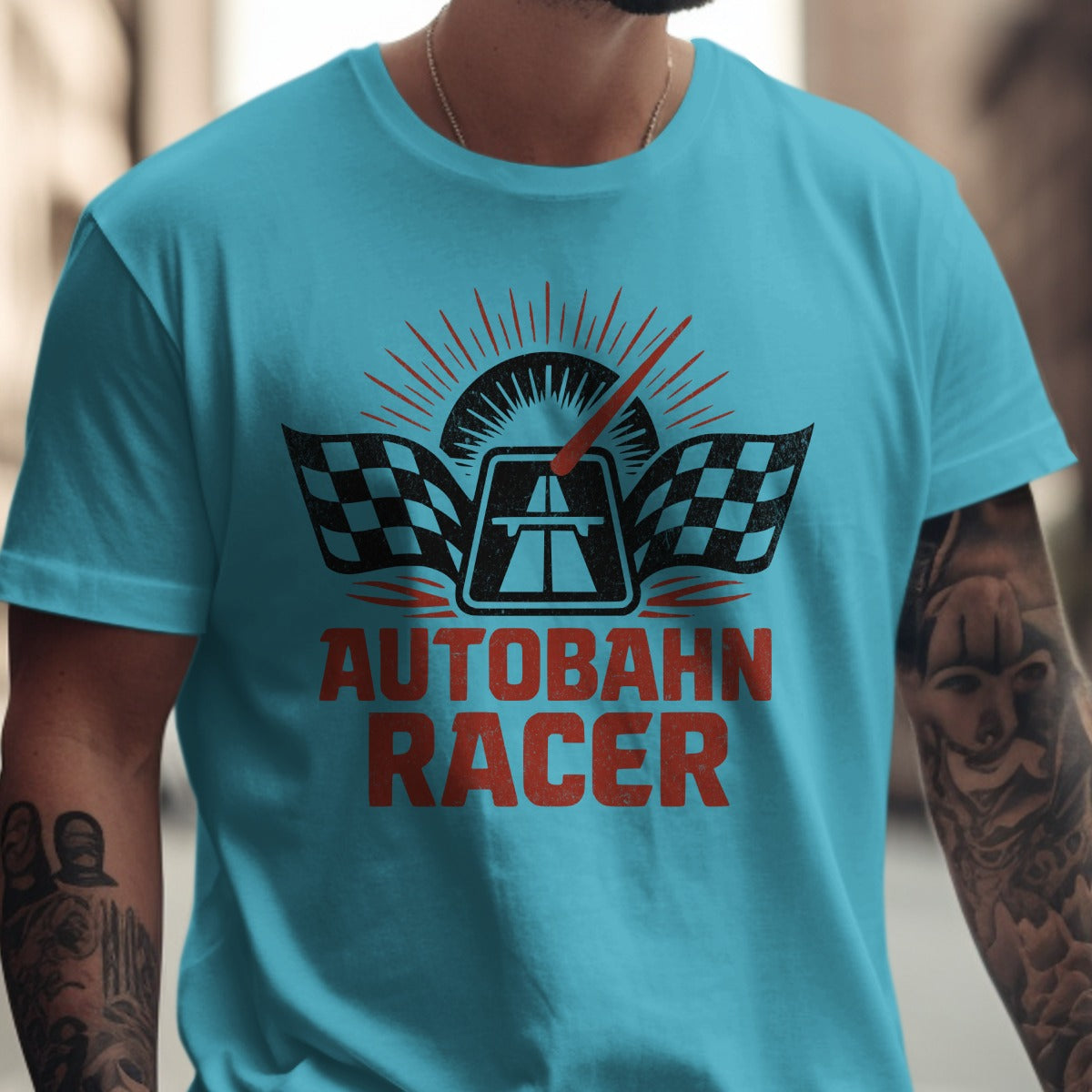 Autobahn Racer Graphic Tee Shirt Trendy Fashion product type