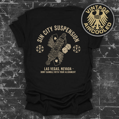 Sin City Suspension Don't Gamble With Your Alignment Tee