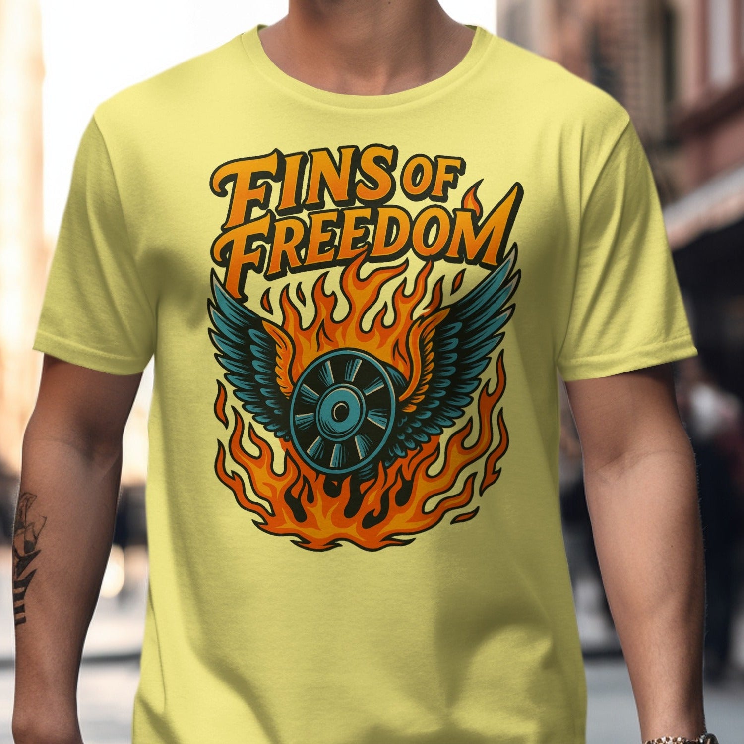 Fins of Freedom Graphic T-shirt product