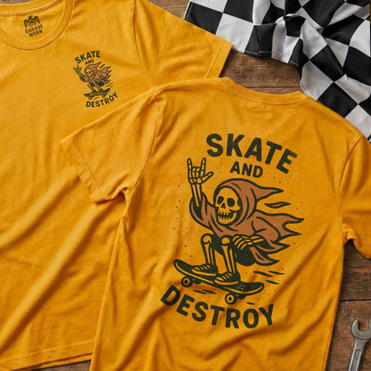 Skate and Destroy Grim Reaper Graphic T-Shirt