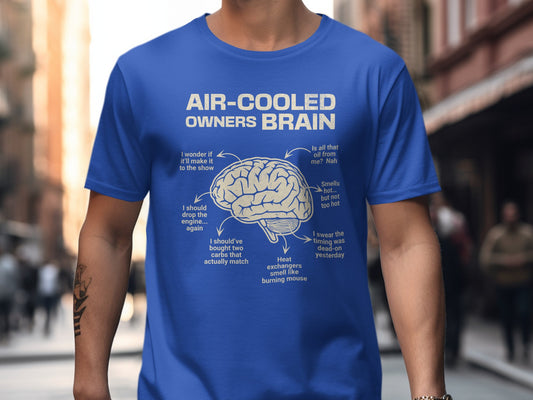 Air Cooled Owners Brain Funny T-shirt product type