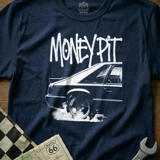 Money Pit Graphic Tee Car Enthusiast T-Shirt