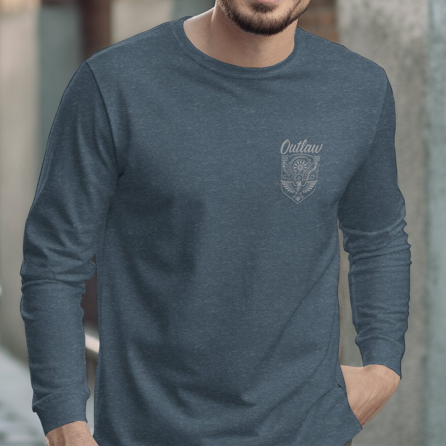 Outlaw Long Sleeve Men's Graphic Shirt product