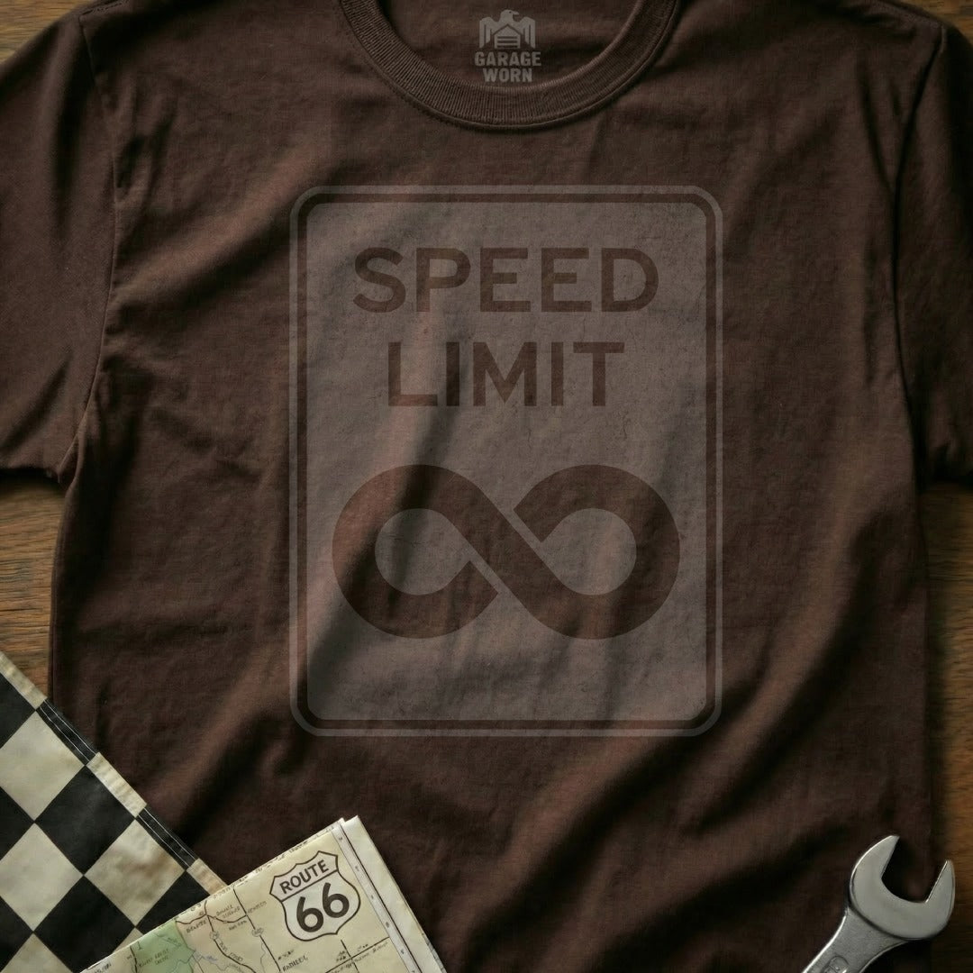 Speed Limit Infinity Sign Graphic T-shirt for Men