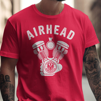 Airhead Vintage Style Graphic Print Red T-shirt product