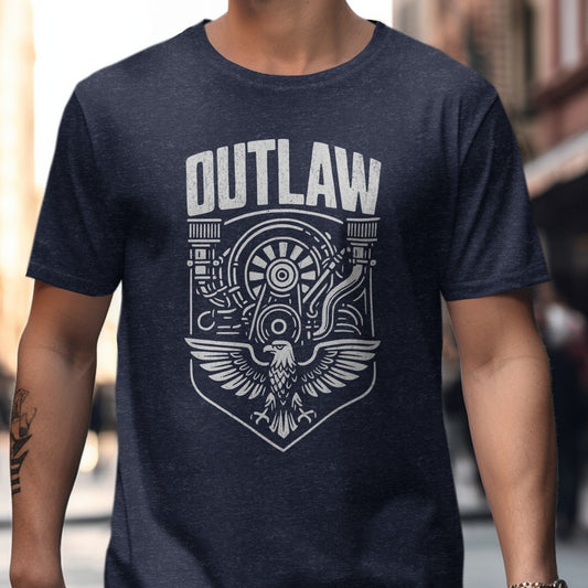 Outlaw Mechanical Eagle Graphic Print T-shirt product type