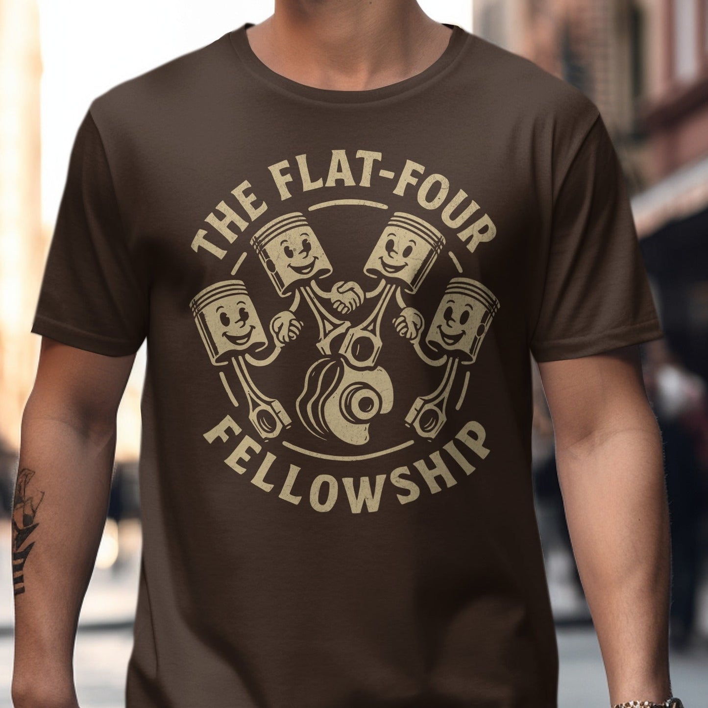 The Flat-Four Fellowship Graphic T-Shirt product