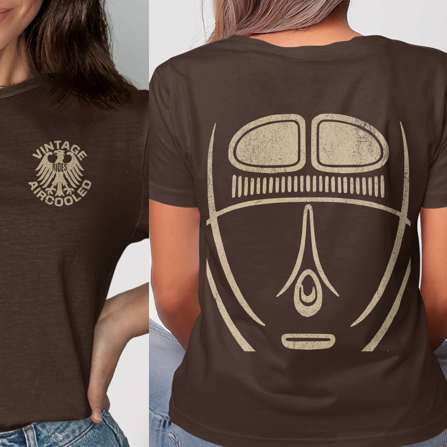 Vintage Aircooled Graphic Brown T-Shirt product type