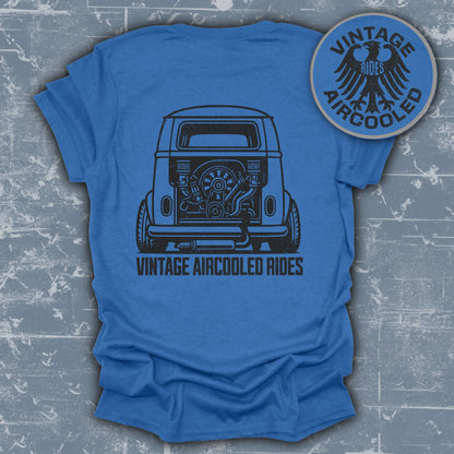Vintage Aircooled Rides Blue Graphic Tee product