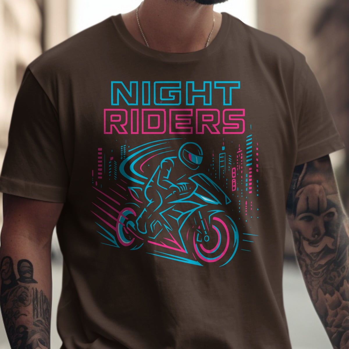 Night Riders Graphic Motorcycle T-shirt product