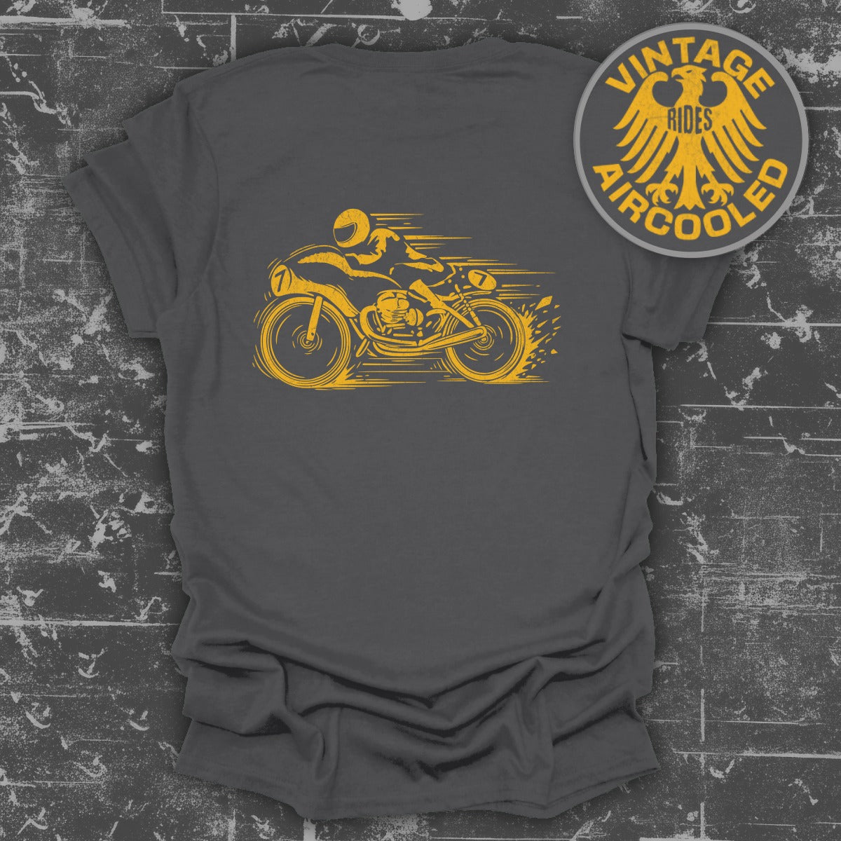 Vintage Rides Aircooled Motorbike Graphic T-shirt product