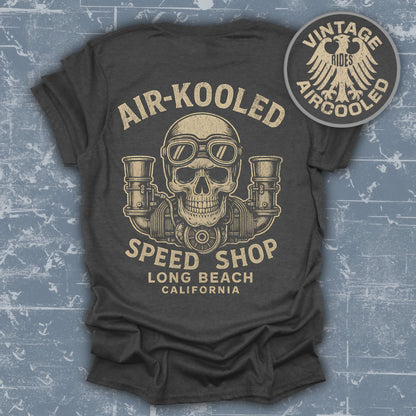 Vintage Aircooled Skull Long Beach Graphic T-Shirt product