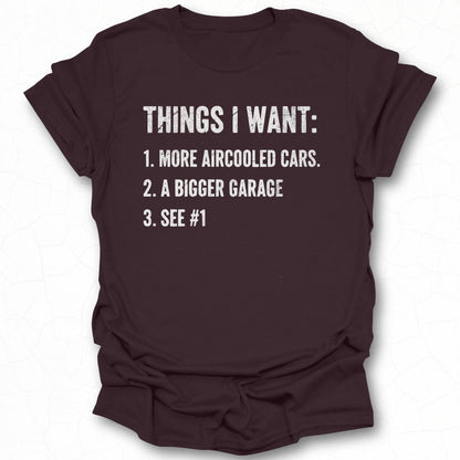 Things I Want List Printed T-Shirt