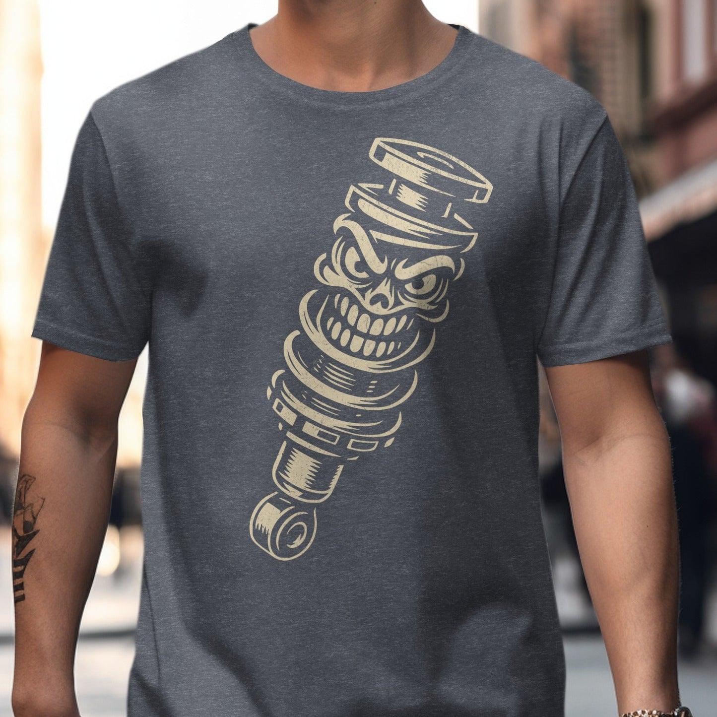 Skull Shock Absorber Graphic Print T-shirt product type