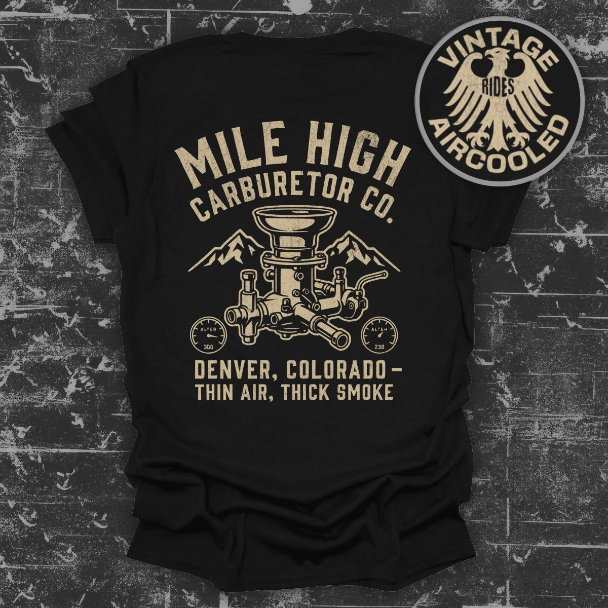 Mile High Carburetor Co Vintage Aircooled T-Shirt