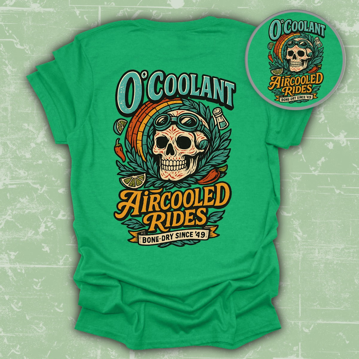 Aircooled Rides Bone Dry Since '49 T-shirt product