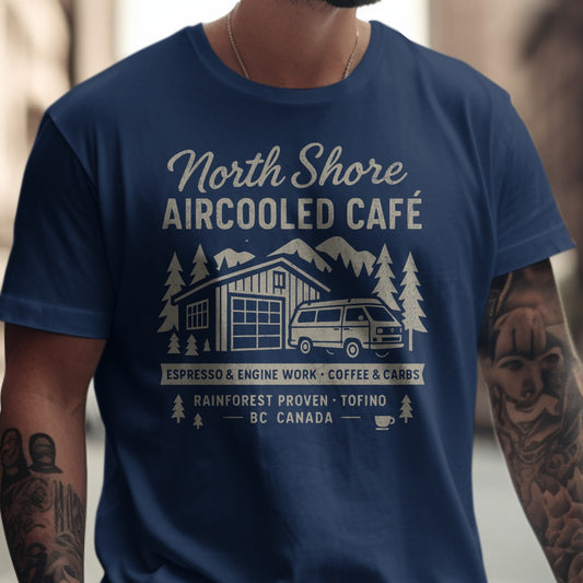 North Shore Aircooled Café Graphic Tee Shirt