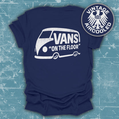 Vintage Rides Aircooled Vans On The Floor T-shirt product