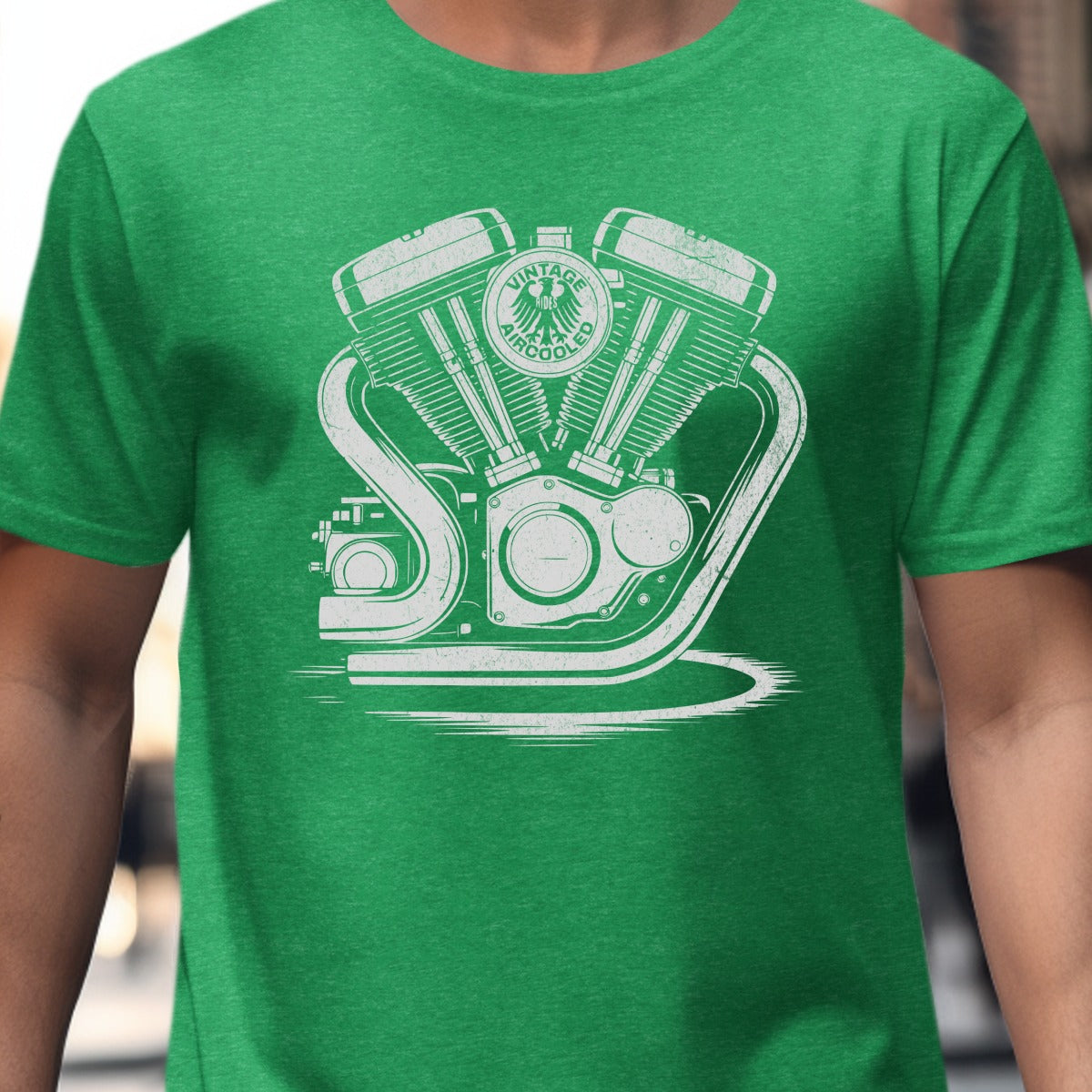 Vintage Motorcycle Engine Graphic T-Shirt product type