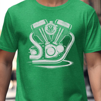 Vintage Motorcycle Engine Graphic T-Shirt product type