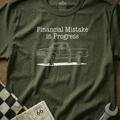 Financial Mistake in Progress Graphic T-Shirt