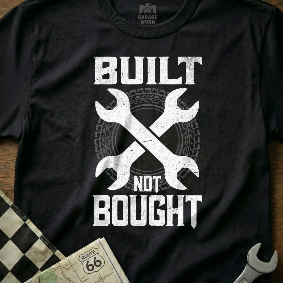 Built Not Bought Graphic Black Shirt
