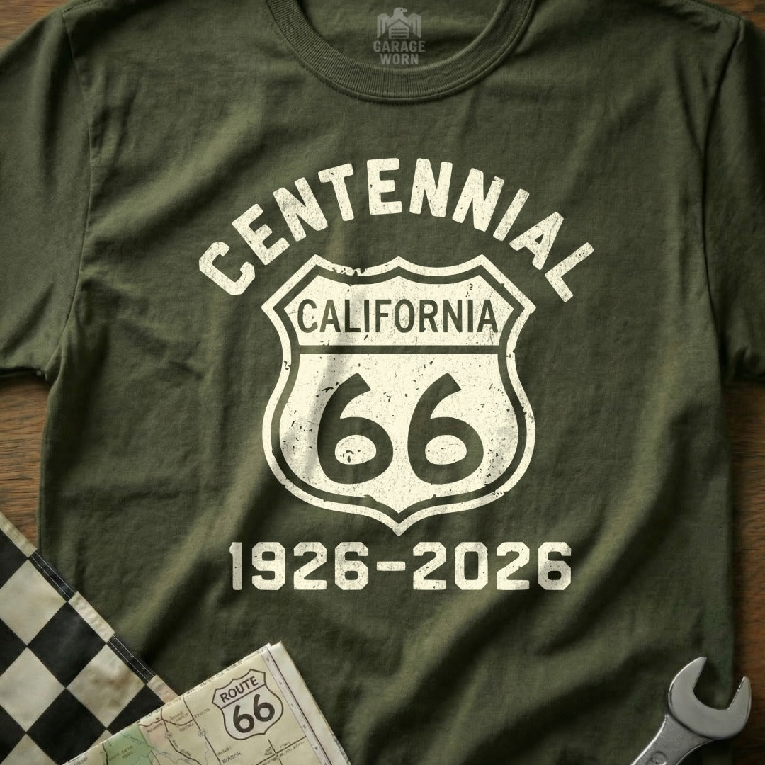 Centennial California Route 66 shirt, 1926-2026.