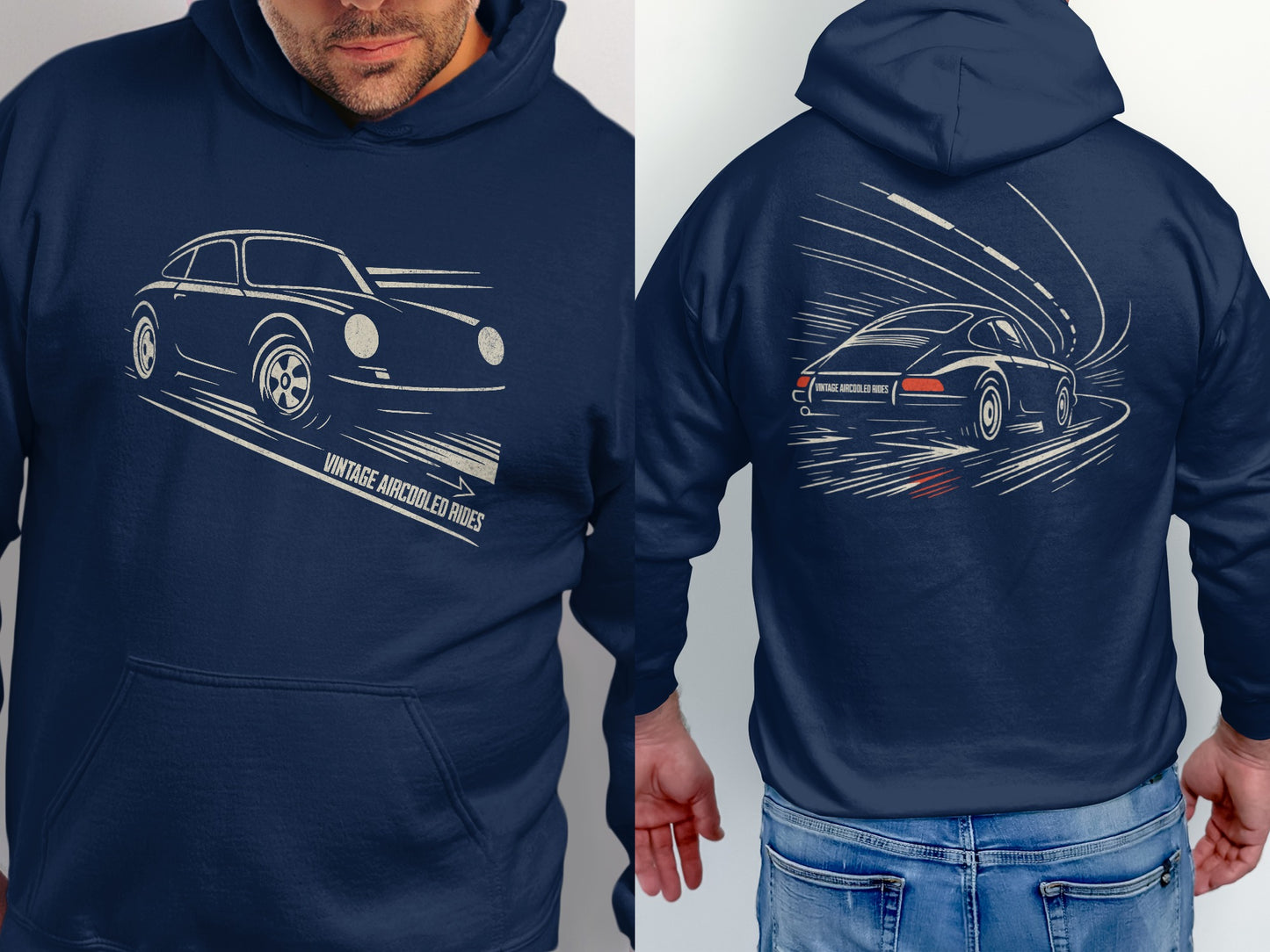 Vintage Aircooled Rides Graphic Hoodie product type