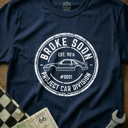 Broke Soon Project Car Division Graphic T-Shirt