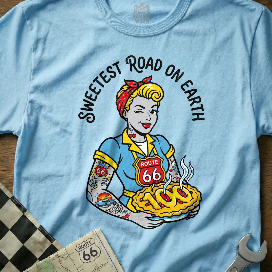 SWEETEST ROAD ON EARTH Pinup Route 66 Pie product type