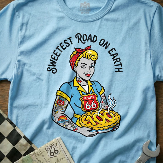 SWEETEST ROAD ON EARTH Pinup Route 66 Pie product type