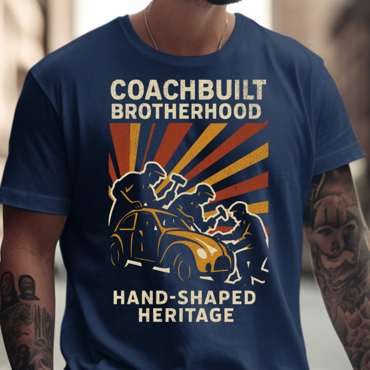 Coachbuilt Brotherhood Hand-Shaped Heritage T-shirt product