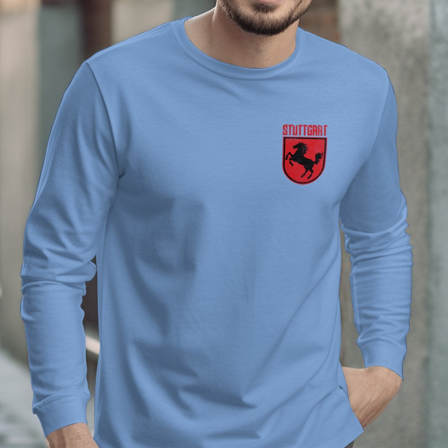 Stylish Stuttgart Logo Long Sleeve Shirt product