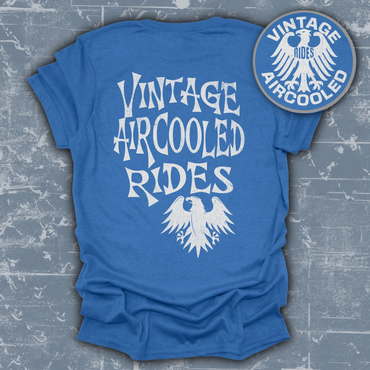 Vintage Aircooled Rides Eagle Design T-Shirt Product