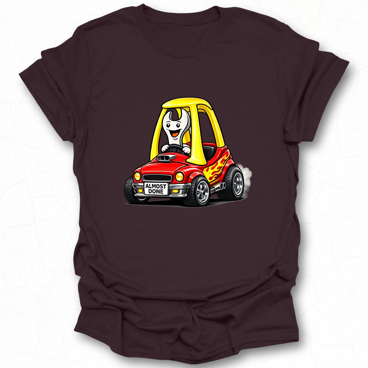 Cartoon Character Driving Red Toy Car Shirt