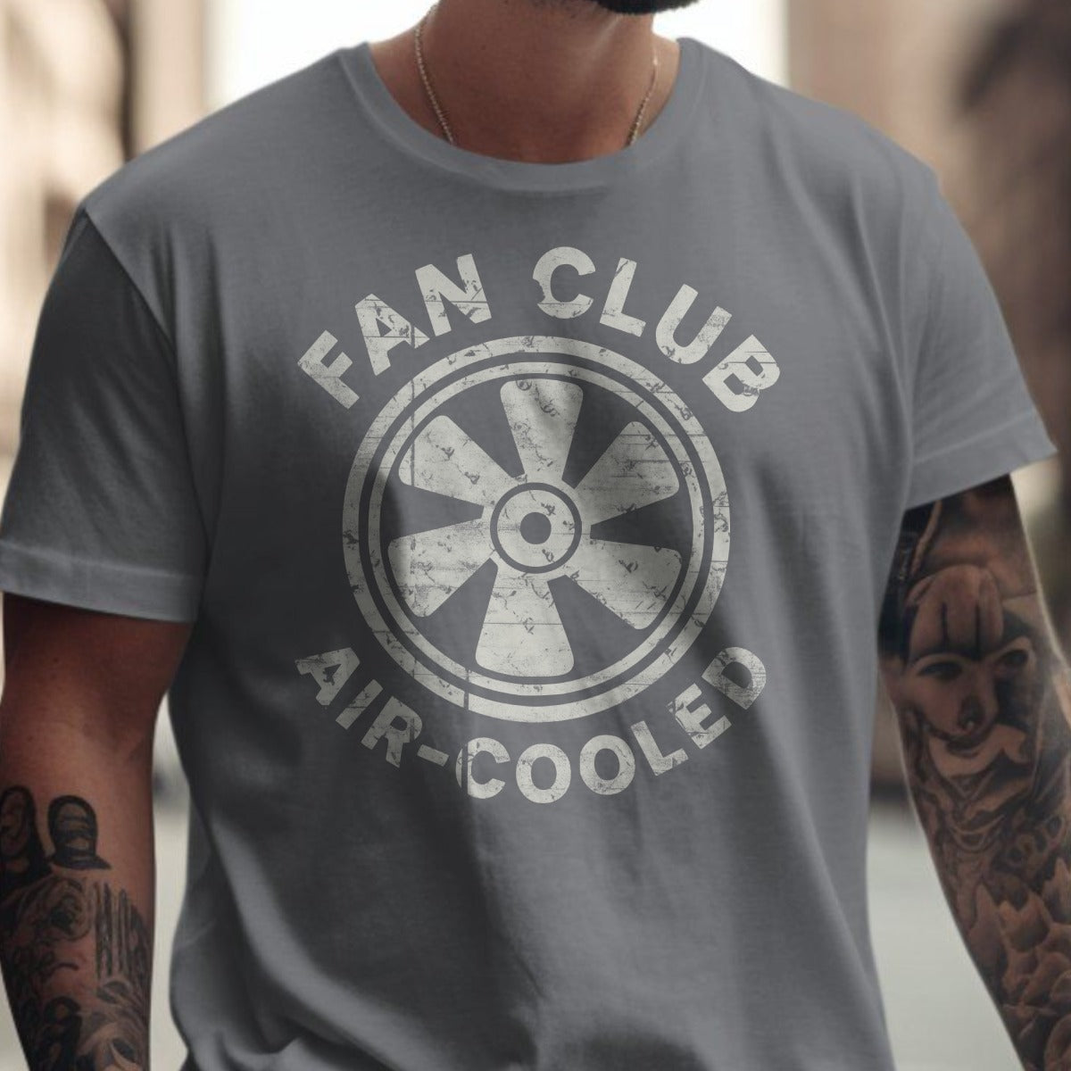 Fan Club Air-Cooled Graphic Grey Shirt