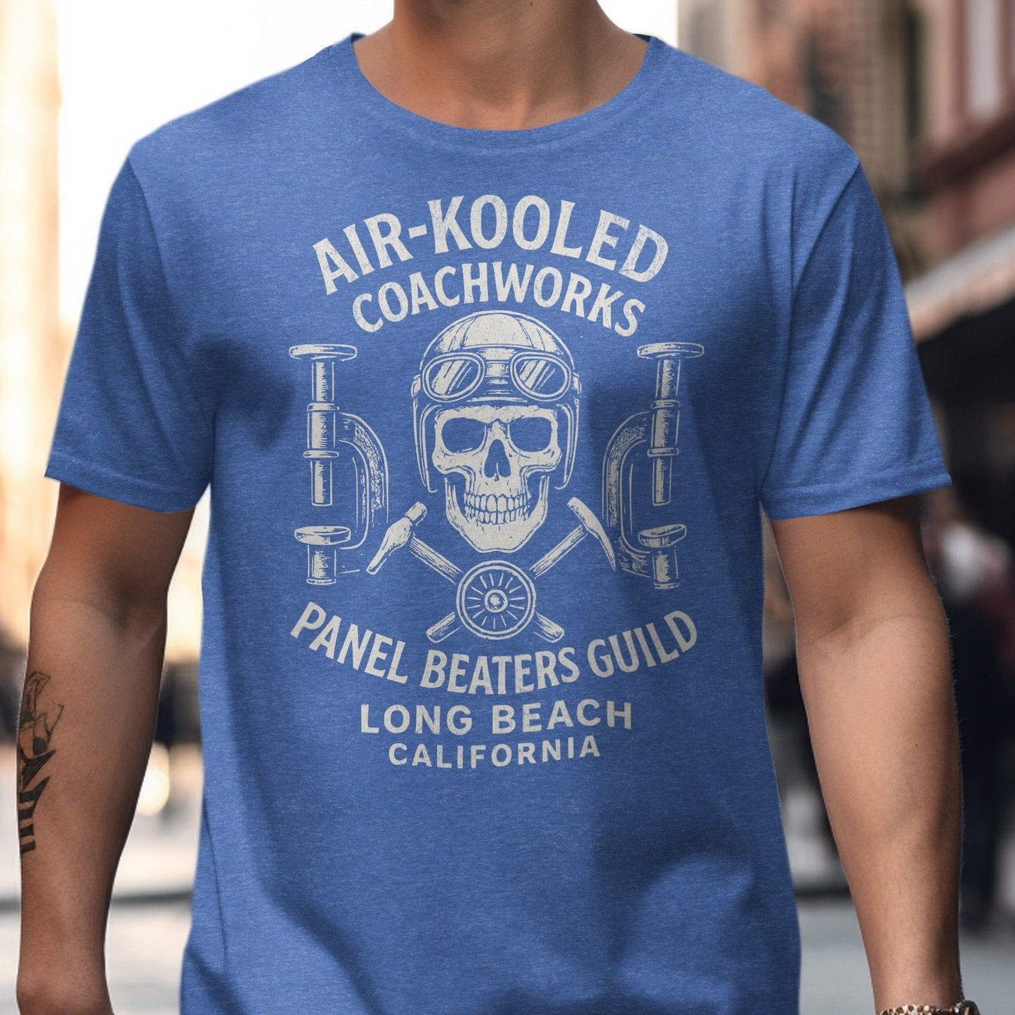 Air-Kooled Coachworks Skull Long Beach T-shirt product