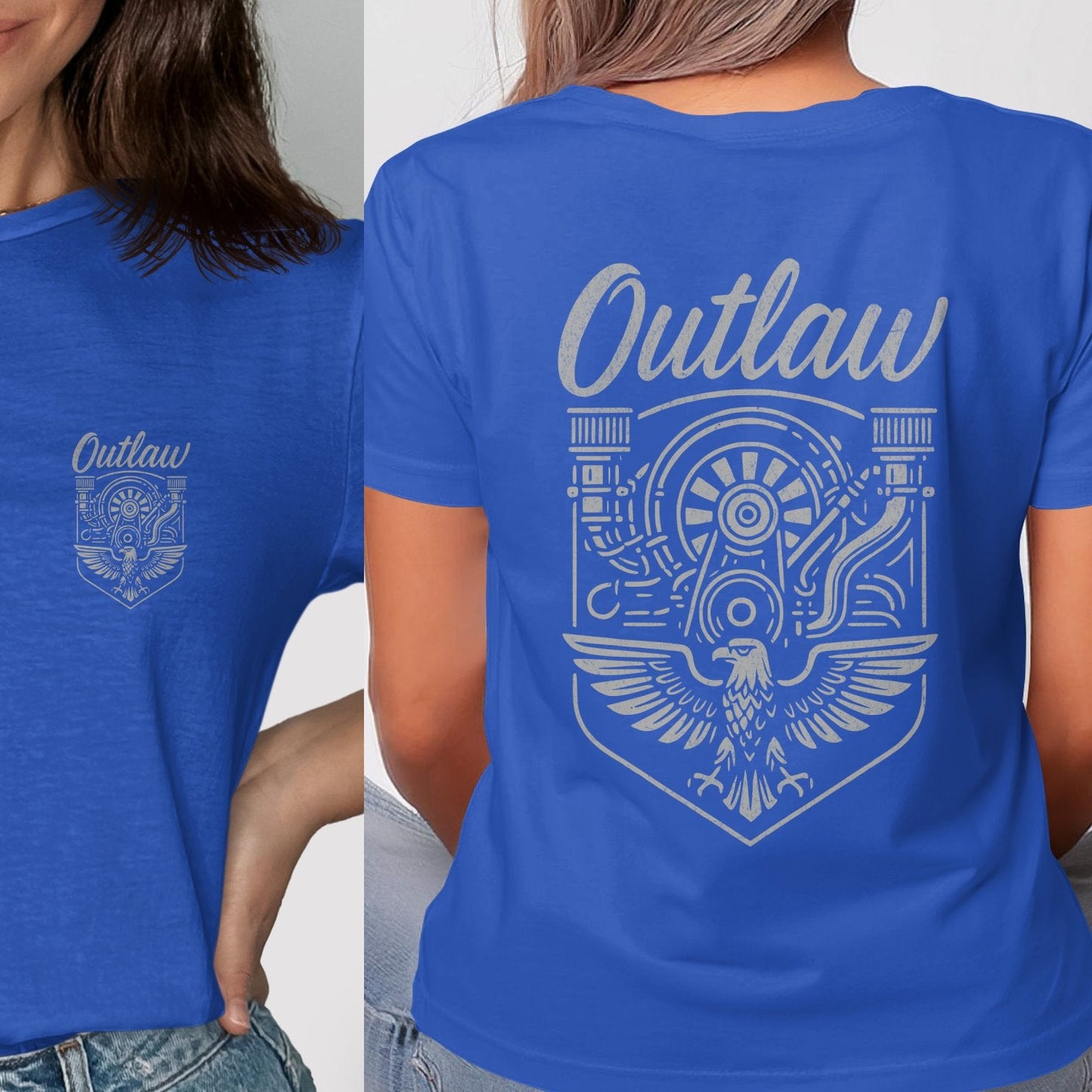 Outlaw Eagle Engine Graphic Design T-Shirt product