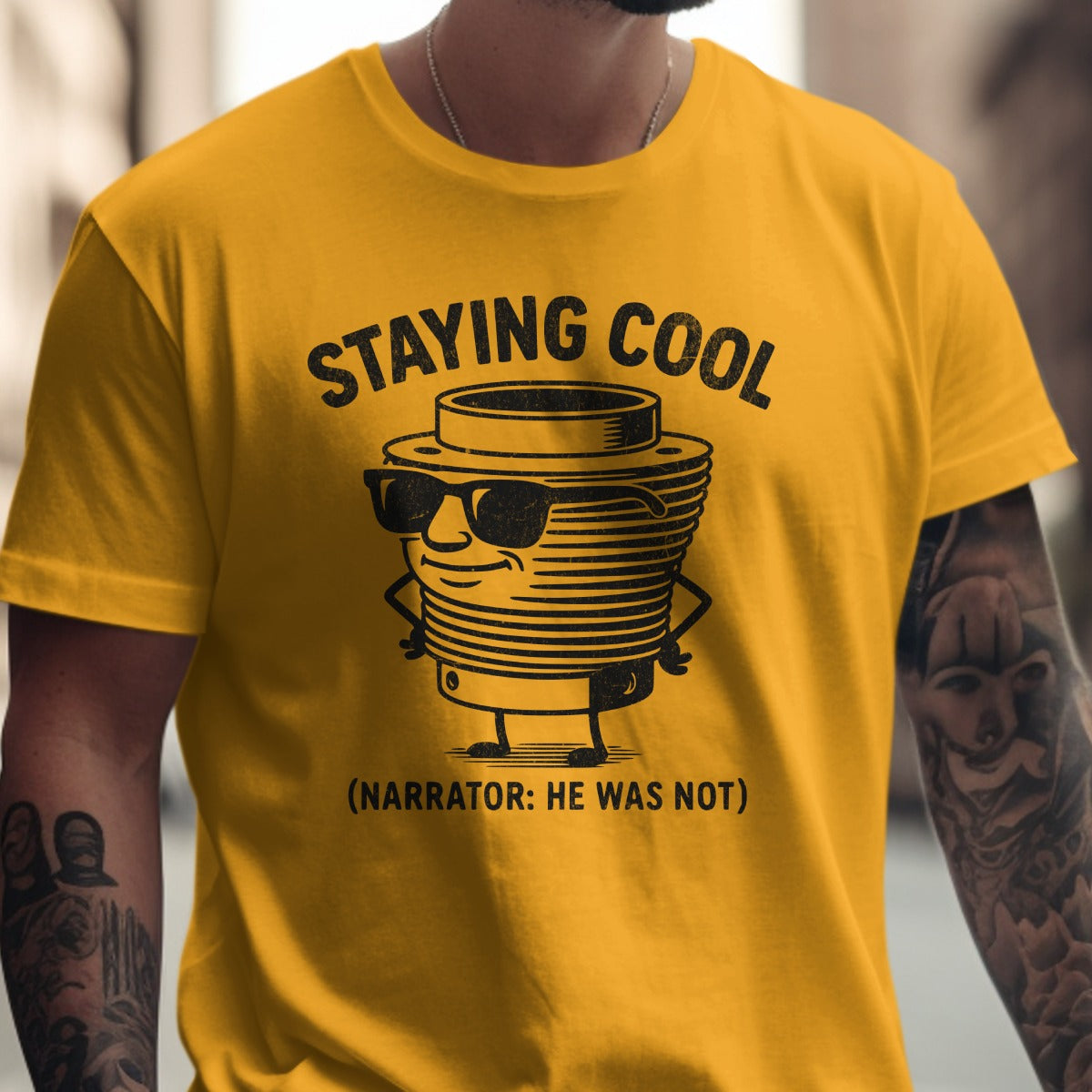 Staying Cool Narrator He Was Not Graphic Shirt