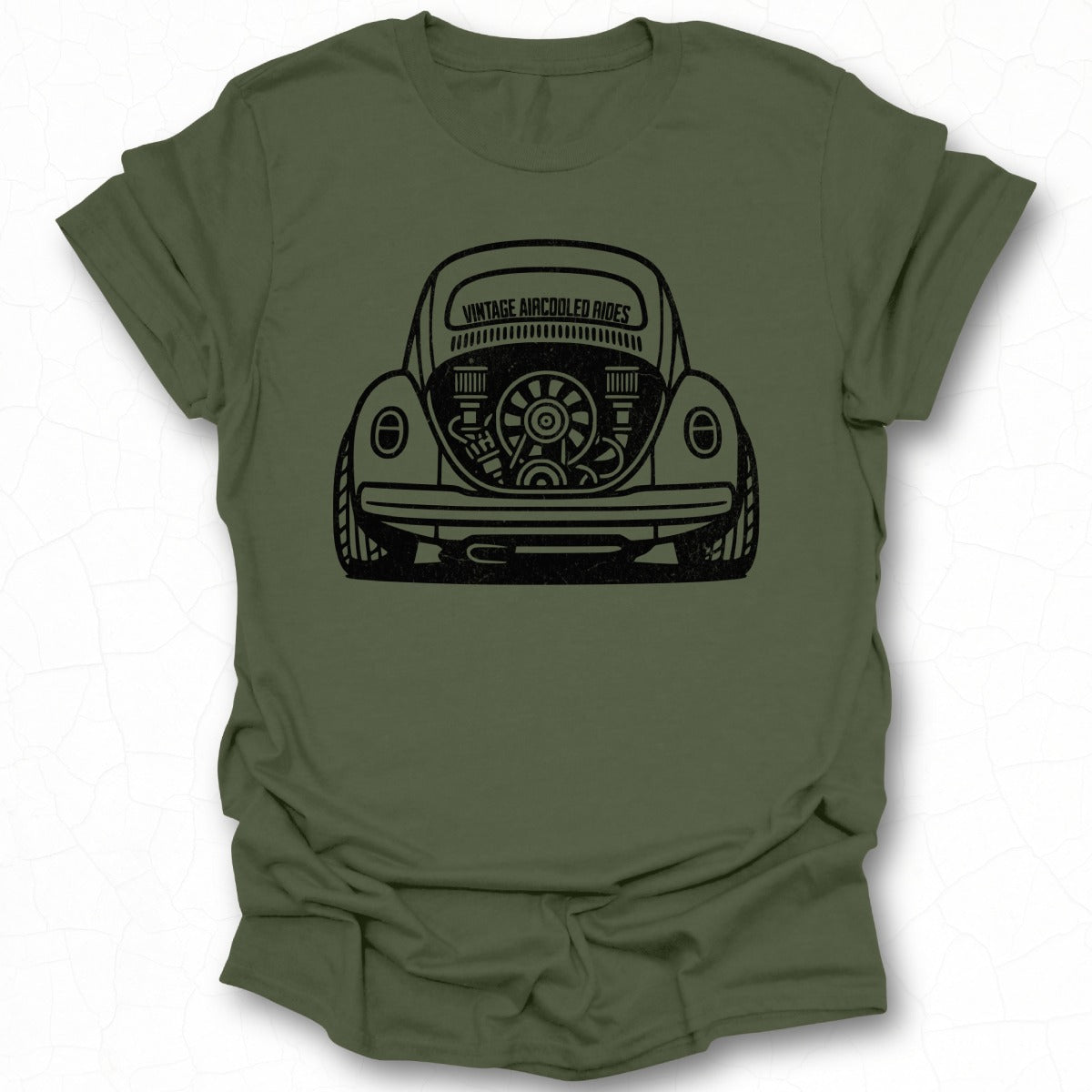 Vintage Aircooled Rides Graphic Tee for Car Enthusiasts