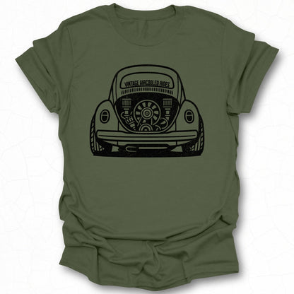 Vintage Aircooled Rides Graphic Tee for Car Enthusiasts