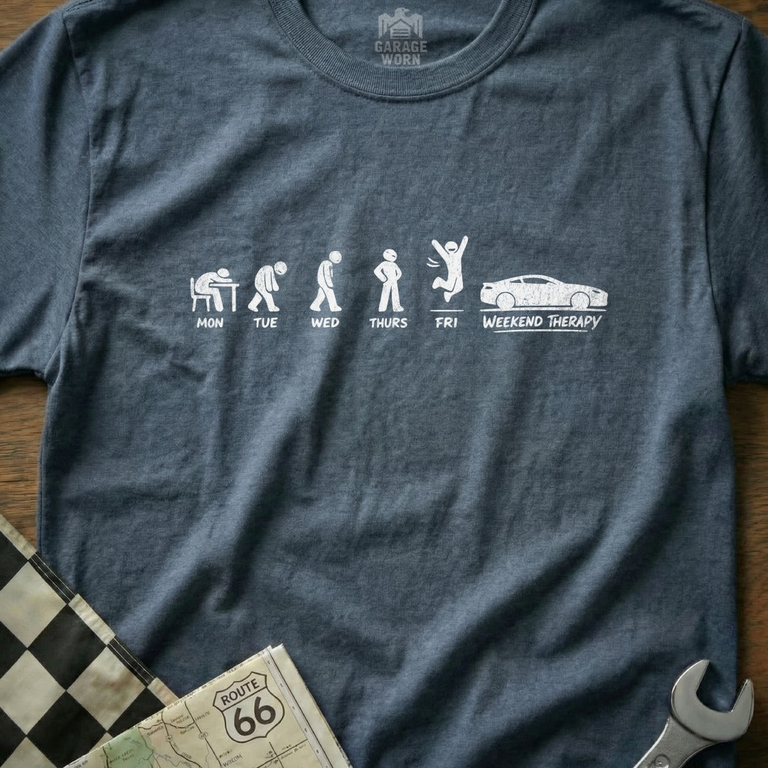 Funny Weekend Therapy Car Enthusiast T-Shirt Product