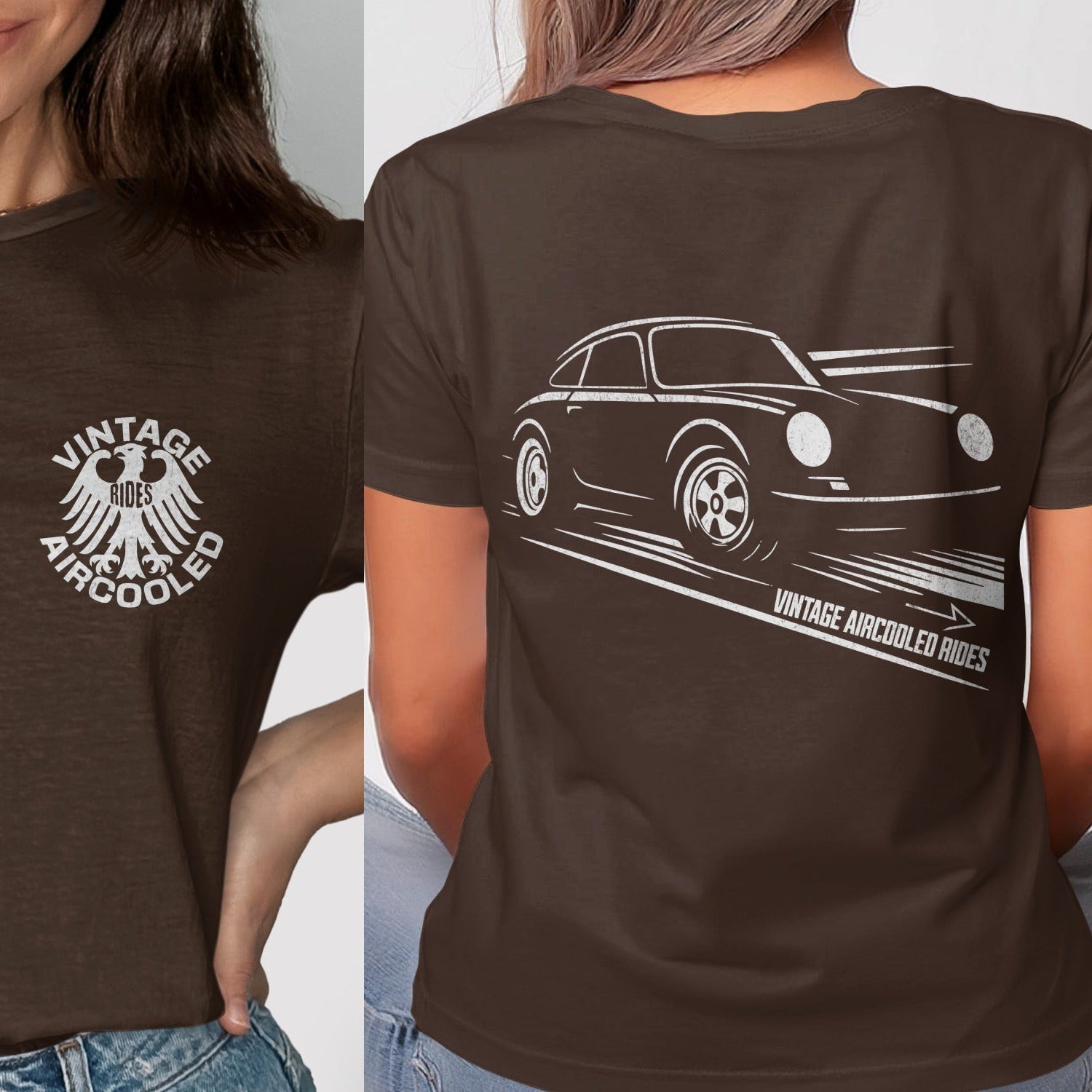 Vintage Aircooled Rides Graphic Tee Shirt product