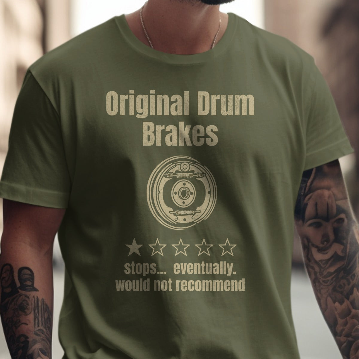 Original Drum Brakes Funny Short Sleeve Shirt product