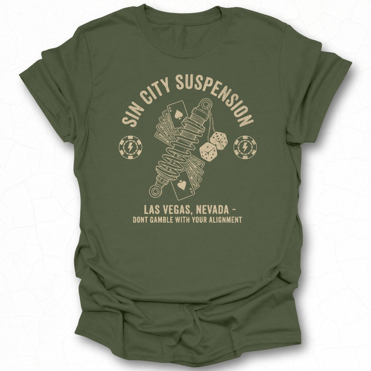Sin City Suspension Las Vegas Nevada Alignment t-shirt