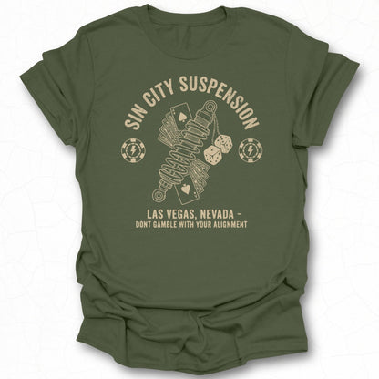 Sin City Suspension Las Vegas Nevada Alignment t-shirt