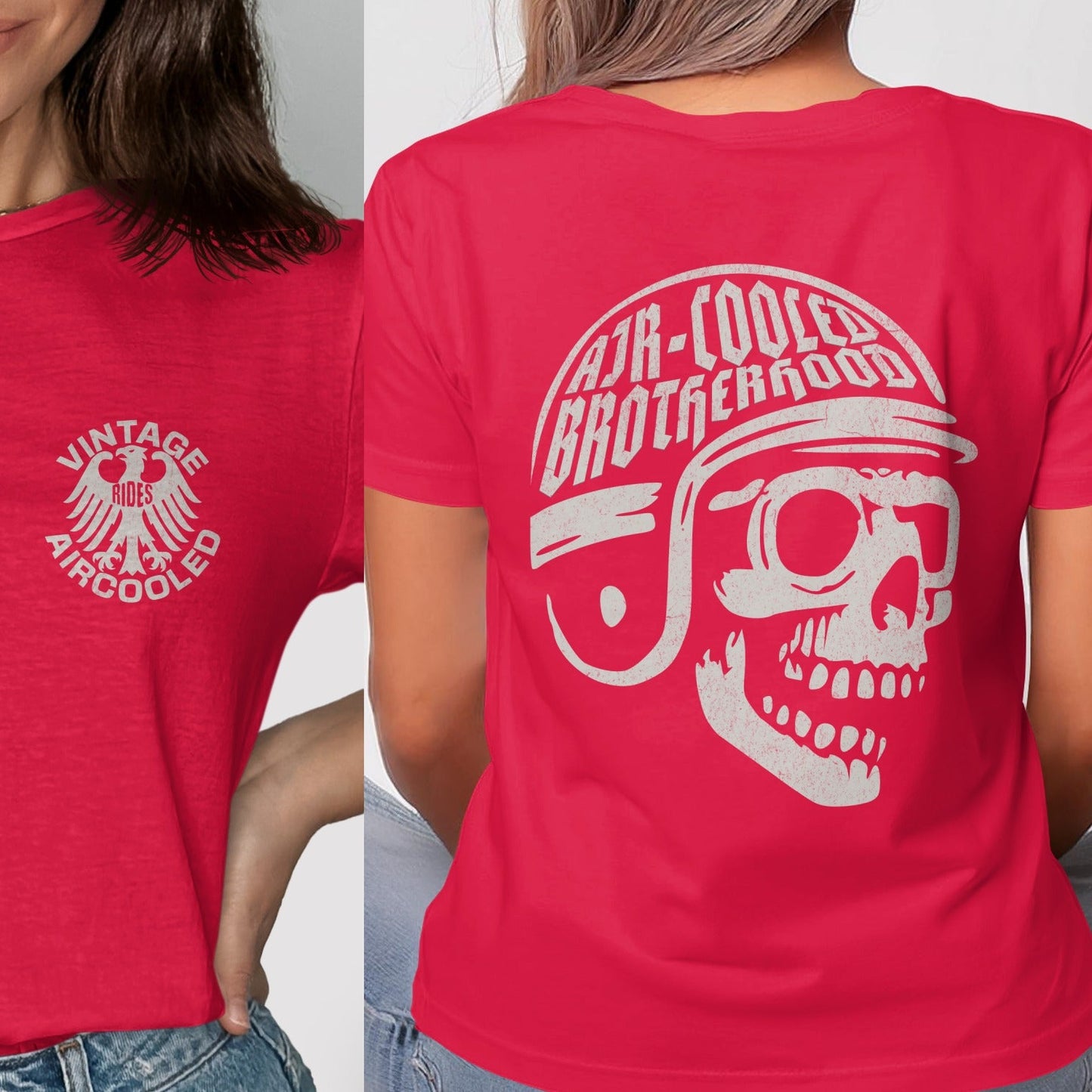 Vintage Aircooled Brotherhood Skull T-shirt product type