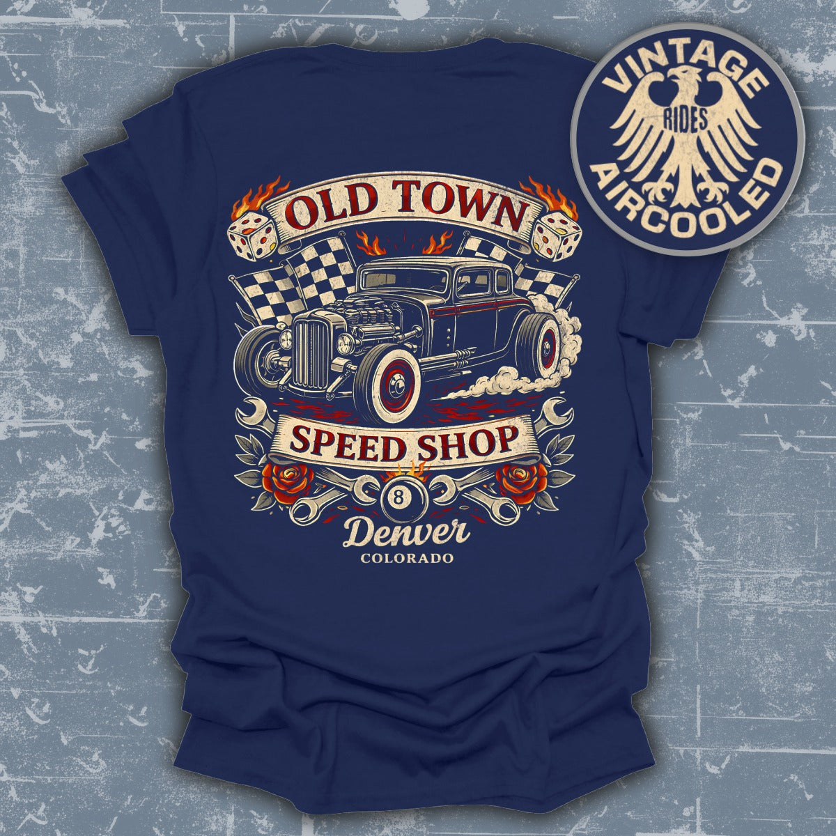 Old Town Speed Shop Denver Vintage Shirt